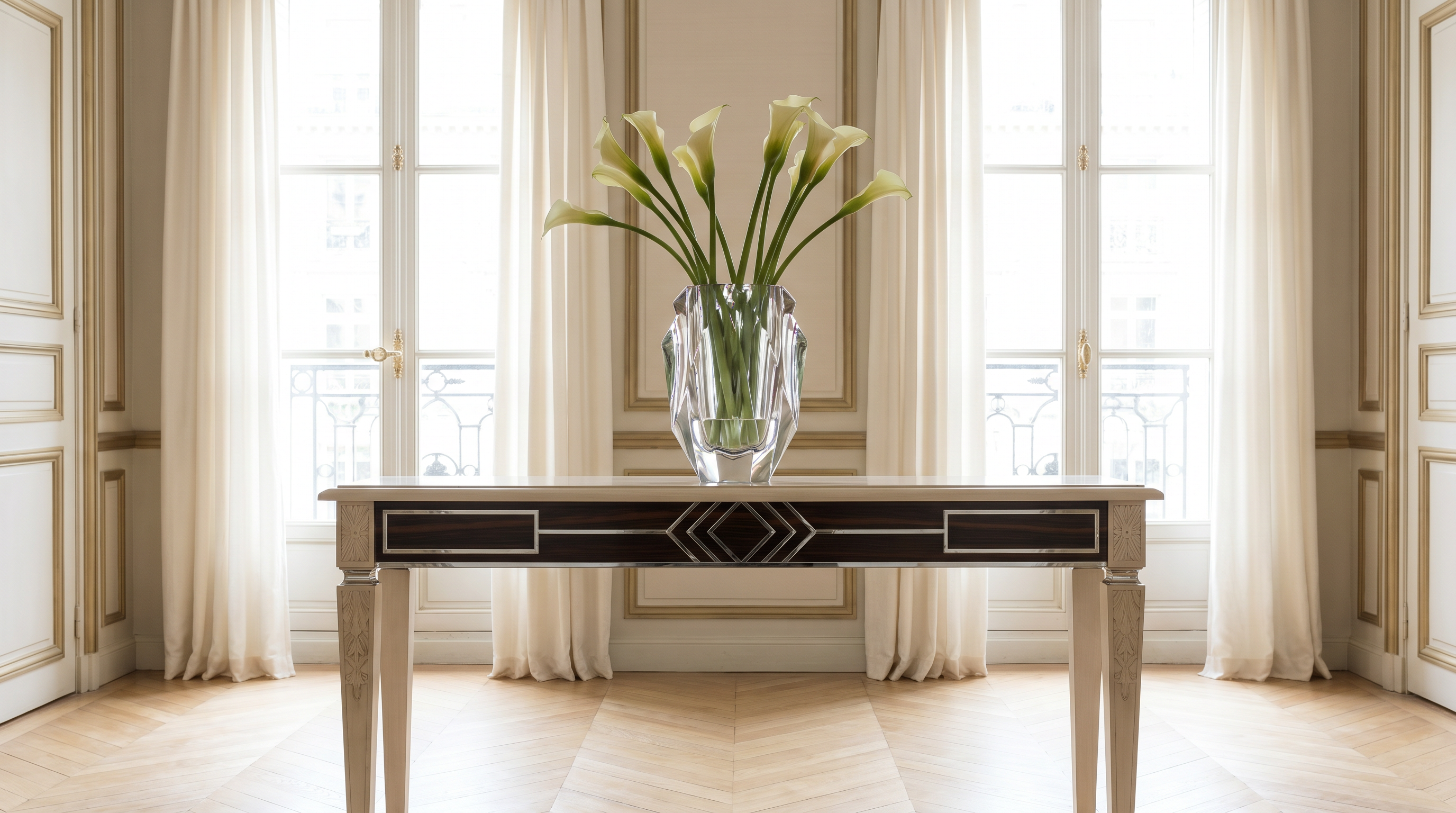 Art-déco-Objekt in klarer geometrischer Form