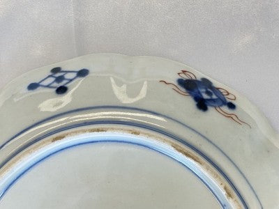 Imari-Teller mit Blütenmedaillon, Japan um 1900, 21,3 cm