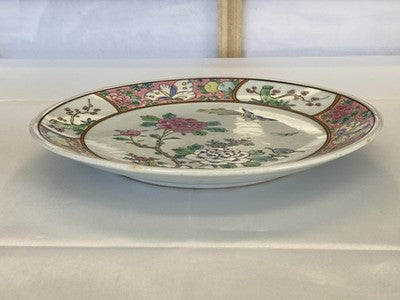 Famille-Rose-Teller China um 1900/20, 21,5 cm