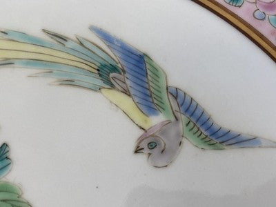Großer Famille-Rose-Teller China um 1900/20, 31,3 cm