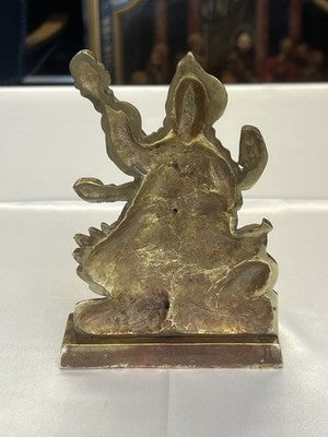 Saraswati – Messingfigur der Hindu-Göttin