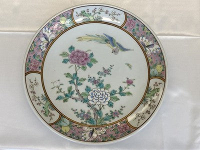 Großer Famille-Rose-Teller China um 1900/20, 31,3 cm