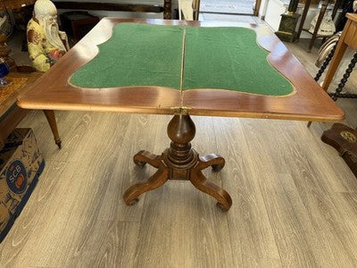 Antiker Spieltisch Mahagoni, Holland um 1840