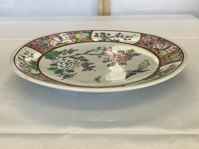 Famille-Rose-Teller China um 1900/20, 21,5 cm