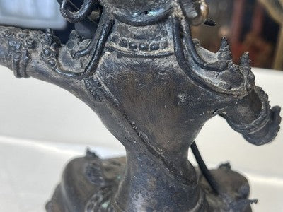 Bodhisattva Manjushri – Bronzeskulptur, wohl China um 1940