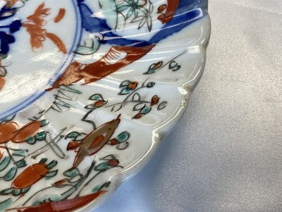 Imari-Teller mit Chrysantheme, Japan um 1900, 21,5 cm