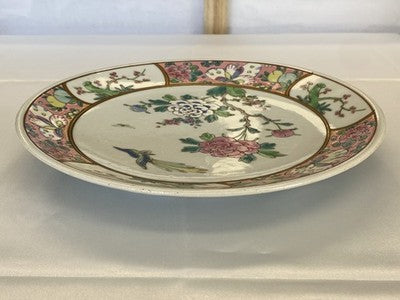 Famille-Rose-Teller China um 1900/20, 22 cm