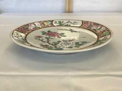 Famille-Rose-Teller China um 1900/20, 22 cm