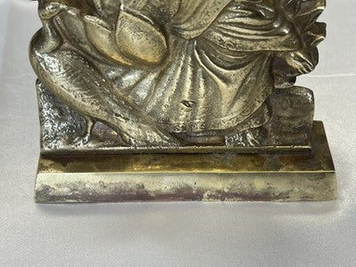 Saraswati – Messingfigur der Hindu-Göttin