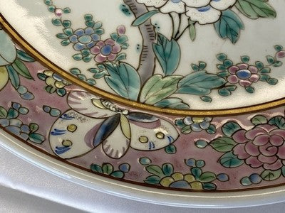 Großer Famille-Rose-Teller China um 1900/20, 31,3 cm