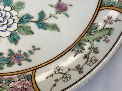 Großer Famille-Rose-Teller China um 1900/20, 31,3 cm