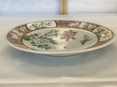 Famille-Rose-Teller China um 1900/20, 22 cm
