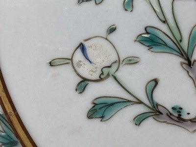 Famille-Rose-Teller China um 1900/20, 21,5 cm