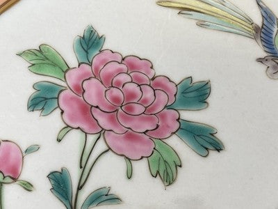 Famille-Rose-Teller China um 1900/20, 22 cm