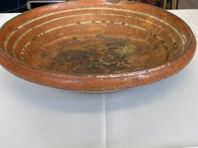 Chinesische Keramikschale, rot glasiert – Zhangzhou/Swatow, 17./18. Jh.