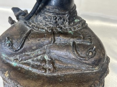 Bodhisattva Manjushri – Bronzeskulptur, wohl China um 1940