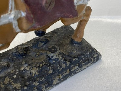Figur Falknerin zu Pferd mit Falke, 18,9 cm