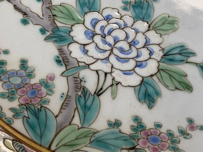 Großer Famille-Rose-Teller China um 1900/20, 31,3 cm