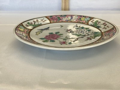 Famille-Rose-Teller China um 1900/20, 21,5 cm