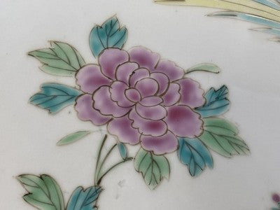 Großer Famille-Rose-Teller China um 1900/20, 31,3 cm