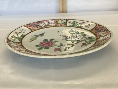 Famille-Rose-Teller China um 1900/20, 22 cm