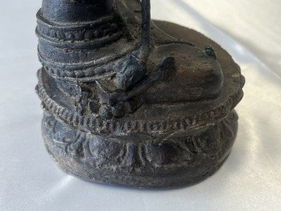 Bodhisattva Manjushri – Bronzeskulptur, wohl China um 1940