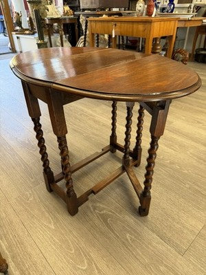 Antiker Gateleg-Klapptisch Eiche, England um 1900