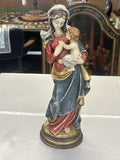 Madonna mit Kind – Holzfigur, polychrom gefasst