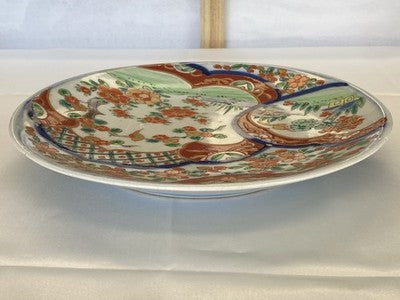Imari-Teller Japan mit Landschaft, um 1900, 24,5 cm