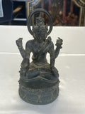 Shiva in meditativer Pose – Bronzeskulptur, wohl um 1940
