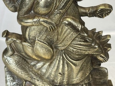 Saraswati – Messingfigur der Hindu-Göttin