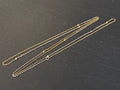 Lange Taschenuhrkette Bicolor – 585 Gold & 925 Silber, Uhrenkette / Sautoir ca. 73 cm