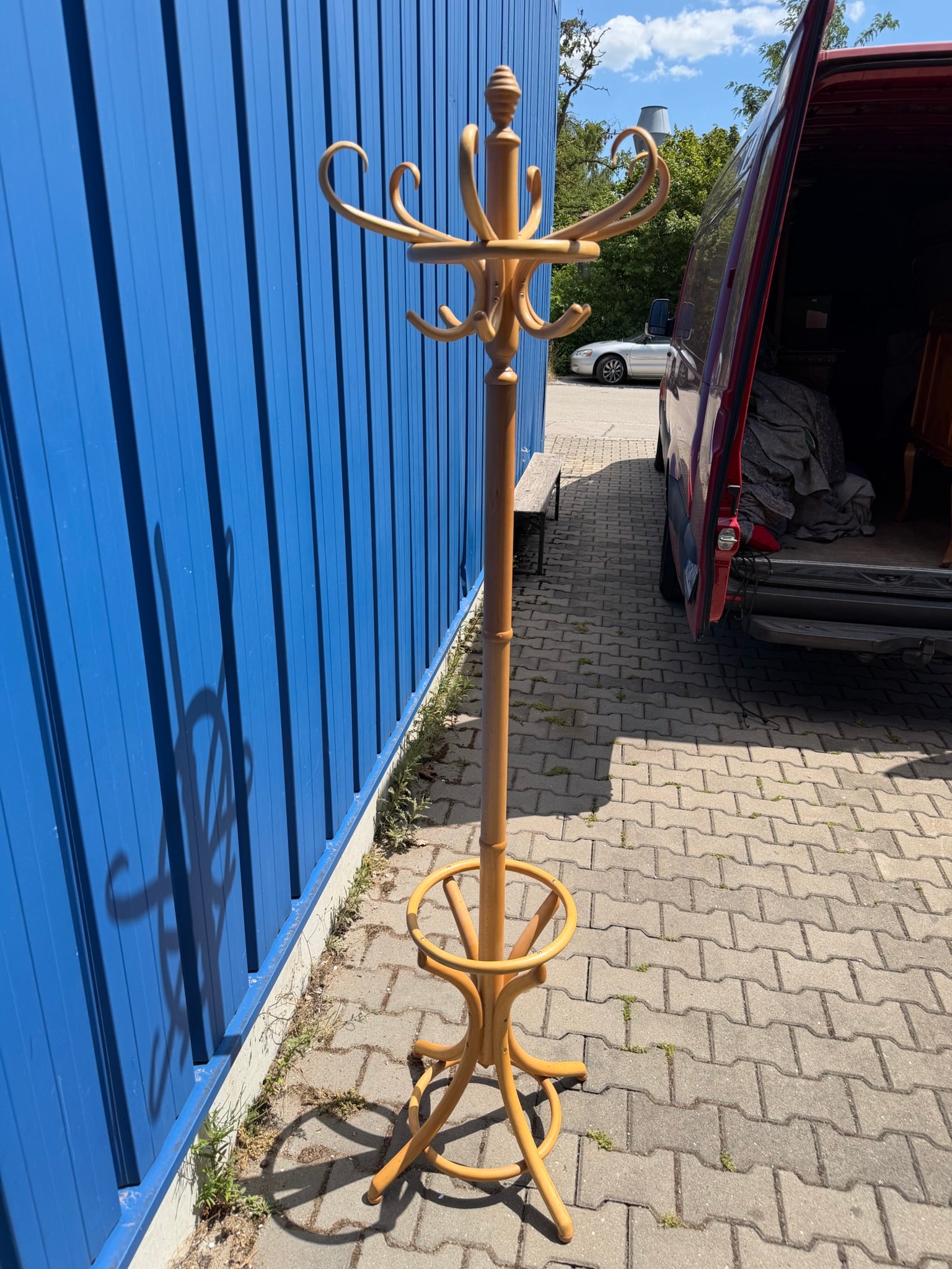 Garderobenständer Bugholz im Thonet-Stil, Buche · Wiener Klassiker