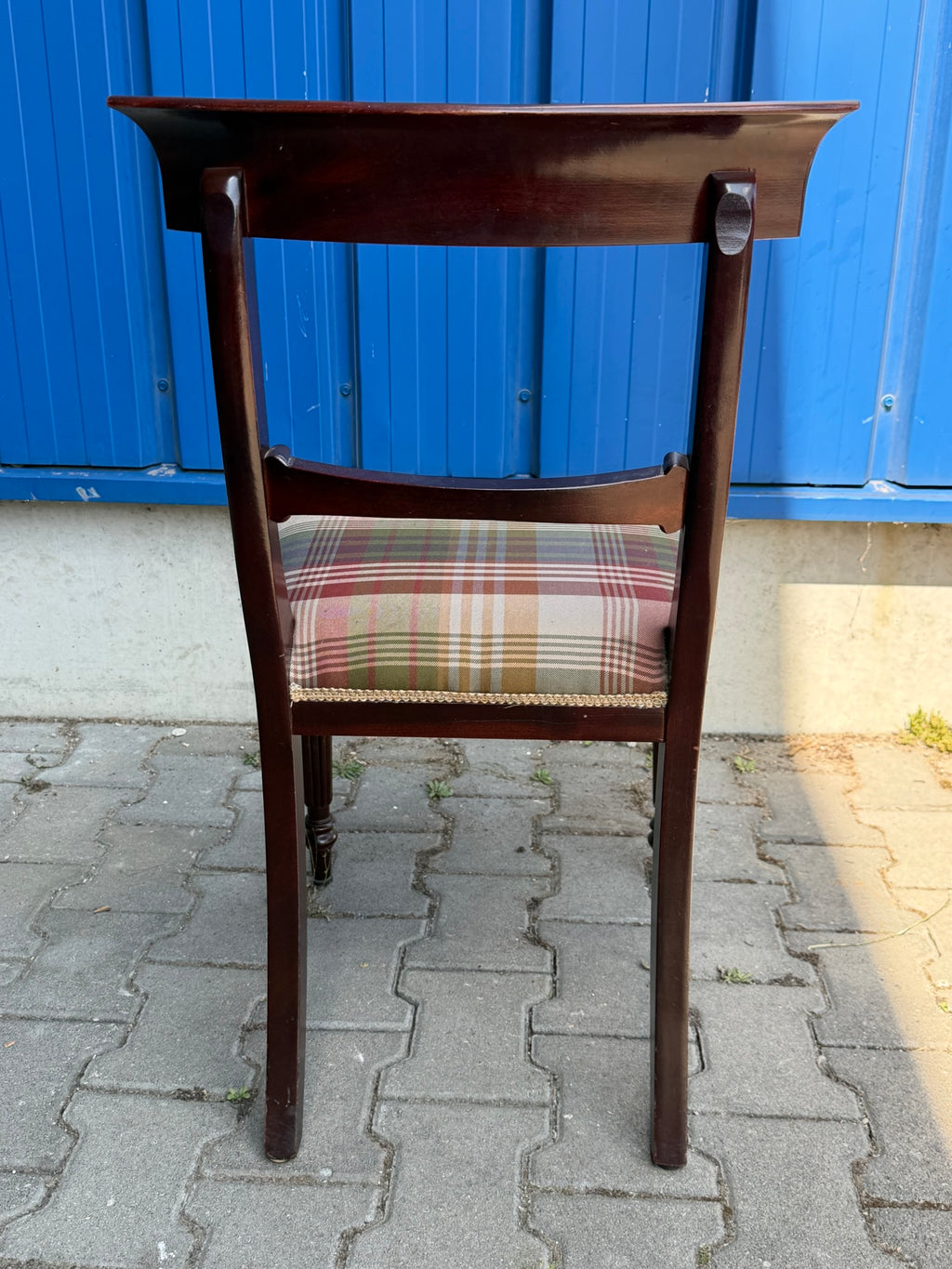 Set 6 Mahagoni-Stühle viktorianischer Stil · 2 Armlehnstühle