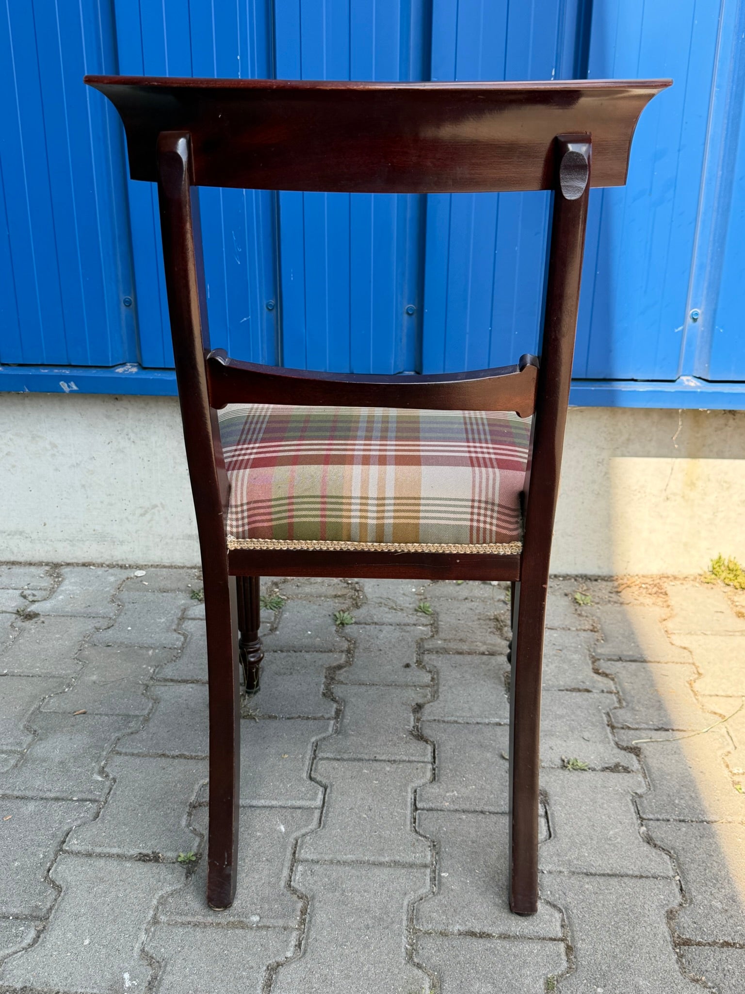 Set 6 Mahagoni-Stühle viktorianischer Stil · 2 Armlehnstühle