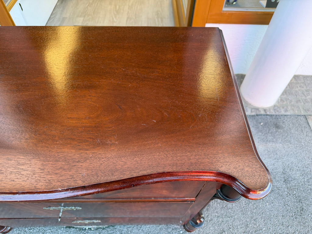 Kommode Mahagoni Louis Philippe antik um 1860 3 Schubladen originale Beschläge