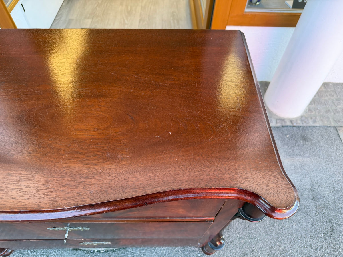 Kommode Mahagoni Louis Philippe antik um 1860 3 Schubladen originale Beschläge