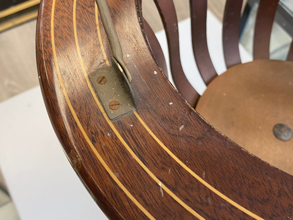 Holländisches Teestövchen (theestoof) mit Messingeimer – Mahagoni