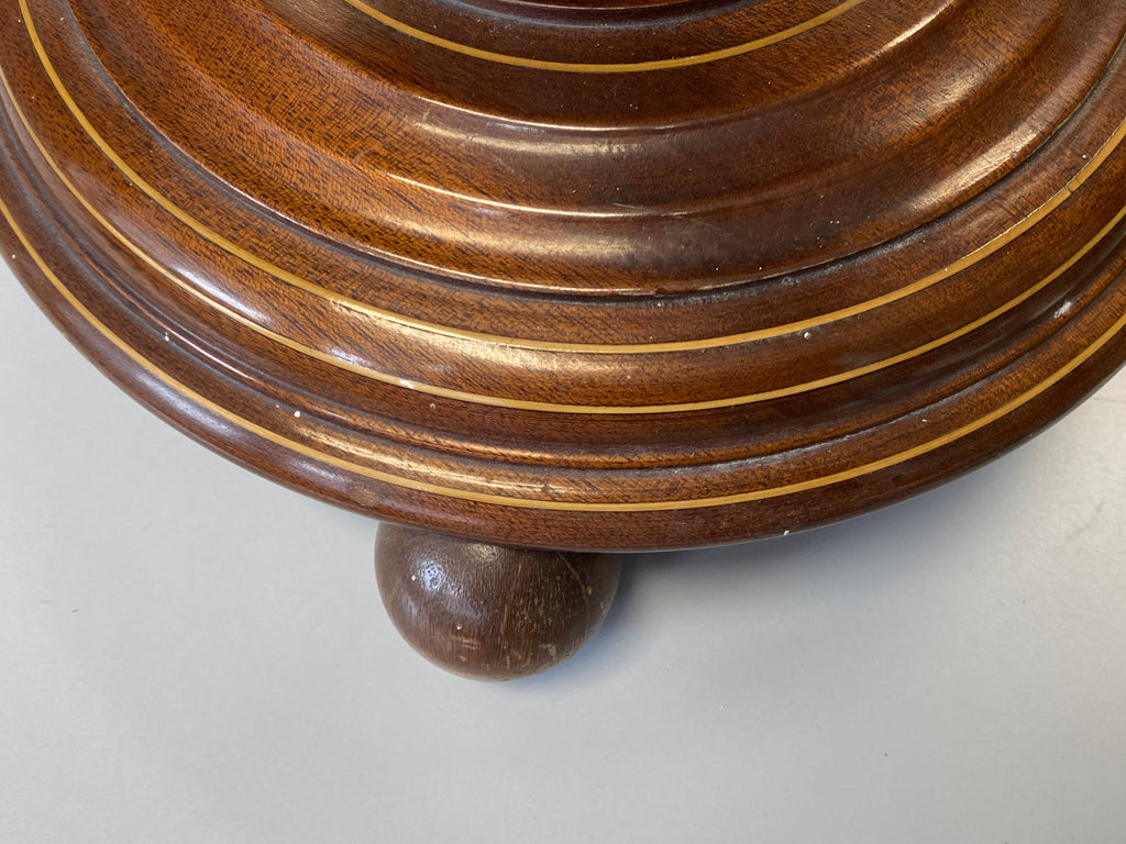 Holländisches Teestövchen (theestoof) mit Messingeimer – Mahagoni