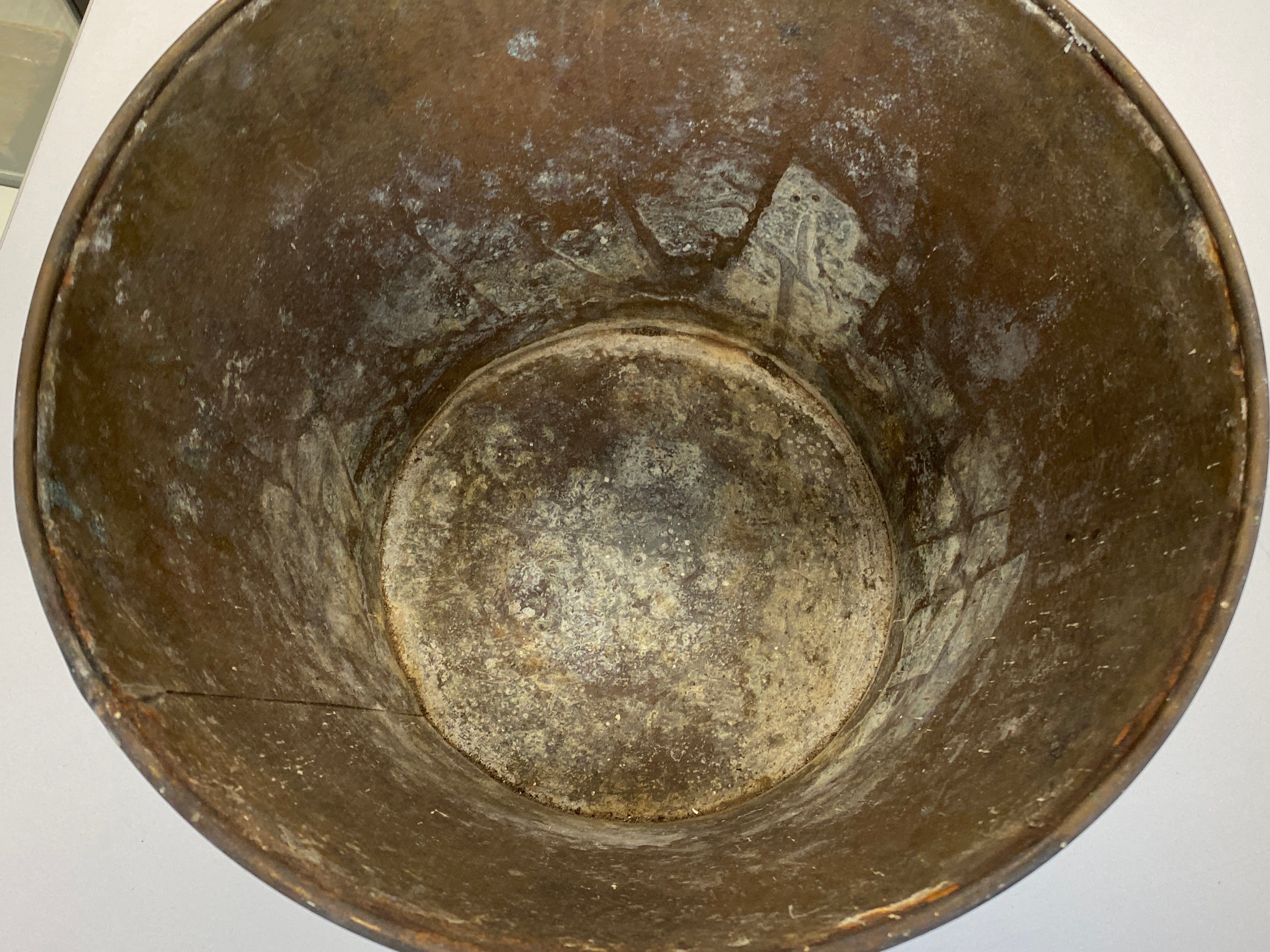 Holländisches Teestövchen (theestoof) mit Messingeimer – Mahagoni