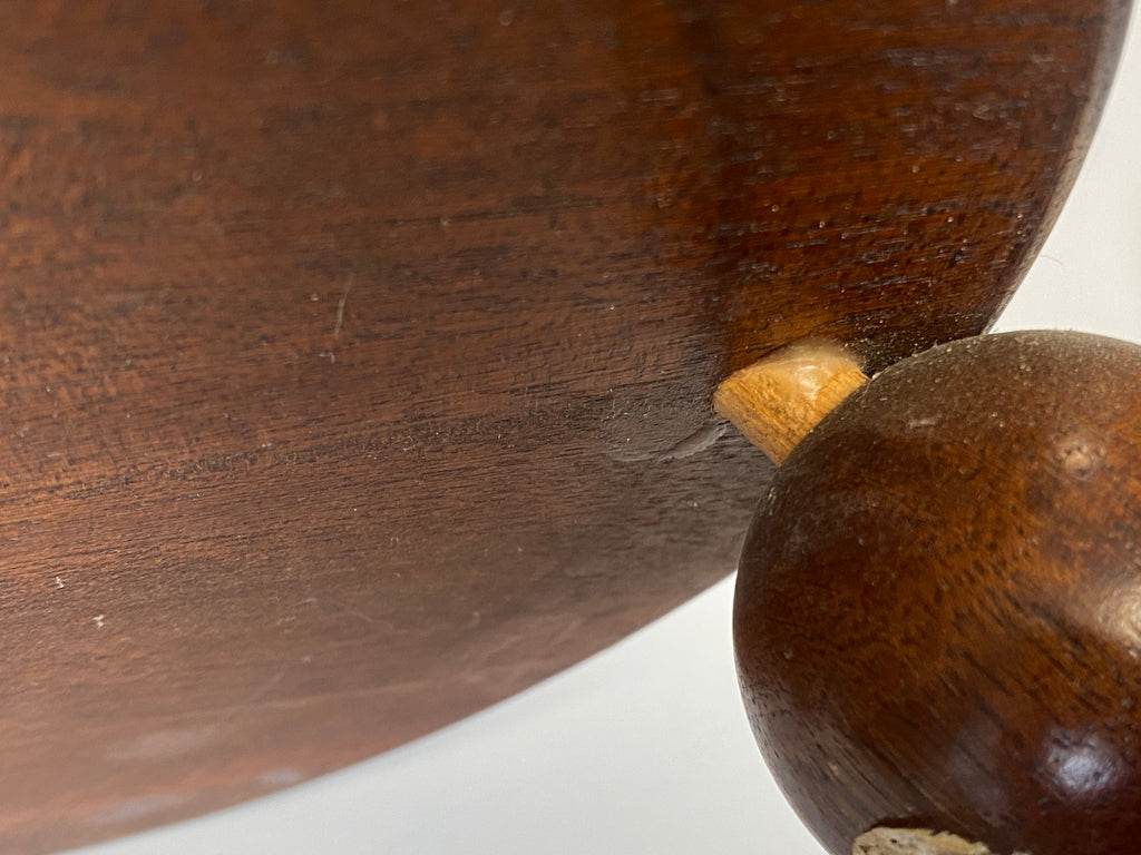 Holländisches Teestövchen (theestoof) mit Messingeimer – Mahagoni