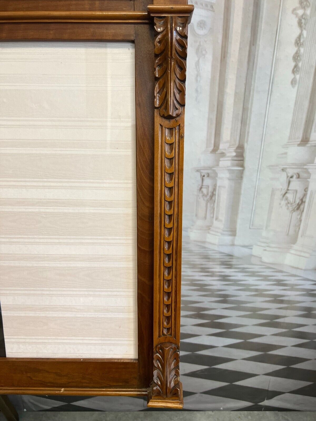 Neo Renaissance Rahmen für Spiegel antik 19-tes Jhdt Italien Nussbaum 138x75cm