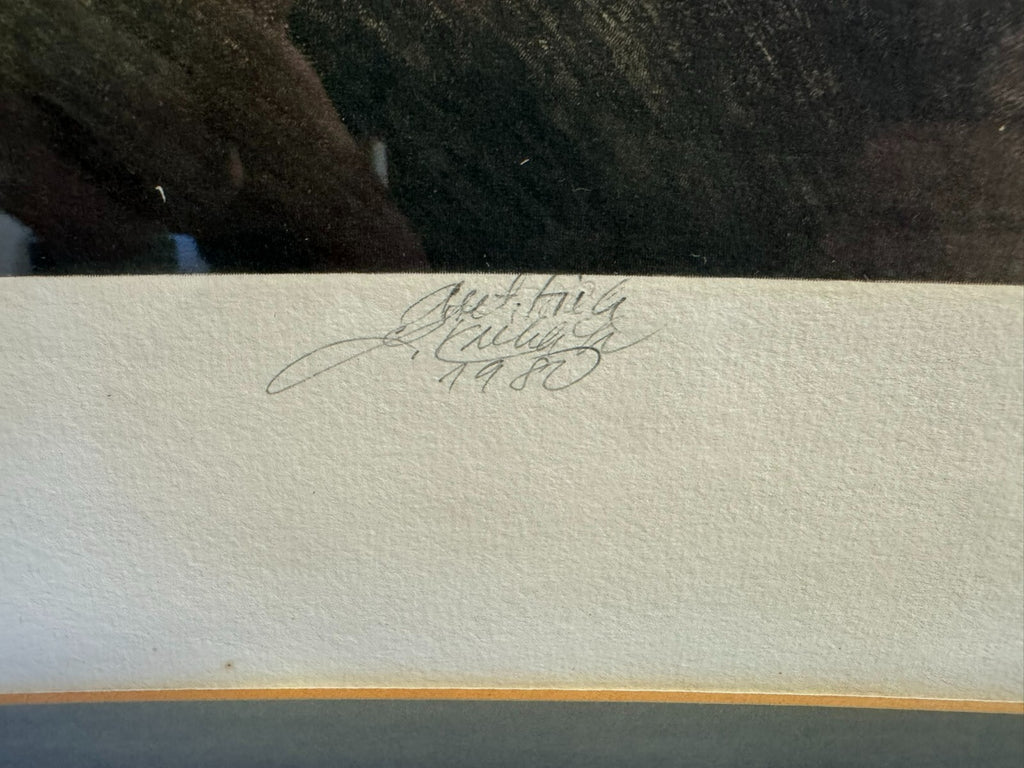 Ladislav Kuklik (1947) Signierte Farb Radierung der Herbst