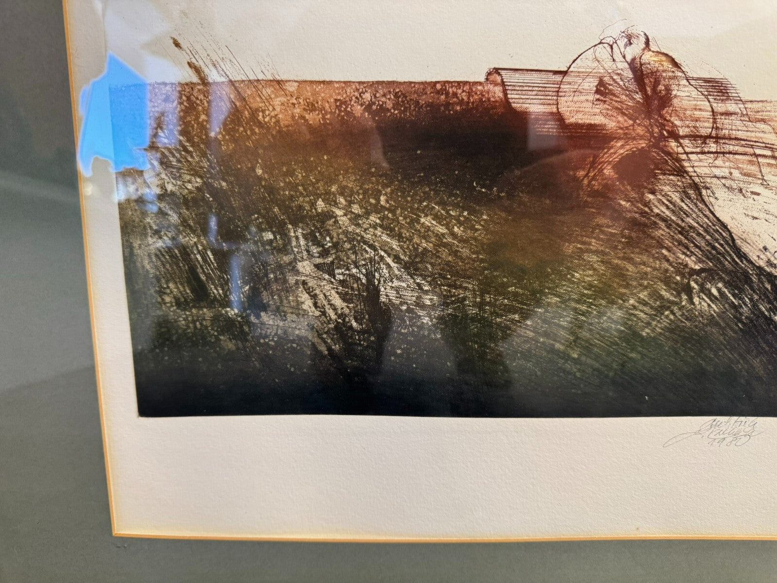 Ladislav Kuklik (1947) Signierte Farb Radierung der Herbst