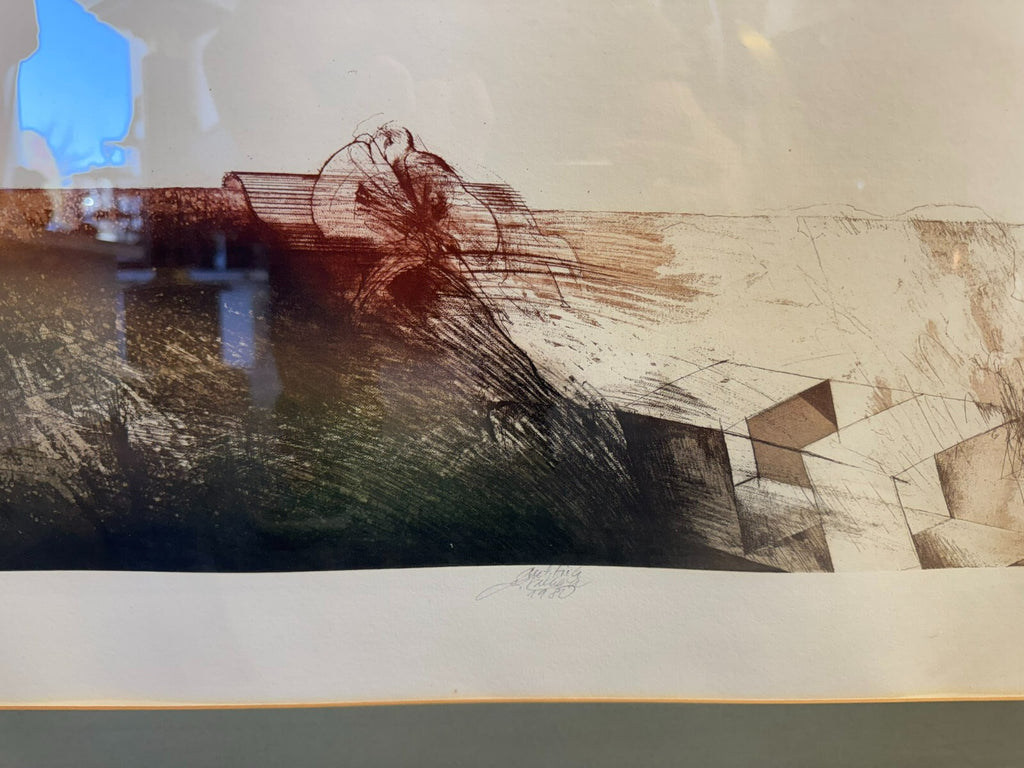 Ladislav Kuklik (1947) Signierte Farb Radierung der Herbst