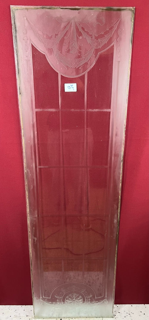 Antike Glasscheibe Glas Fenster Jugendstil original um 1900 Gardinen