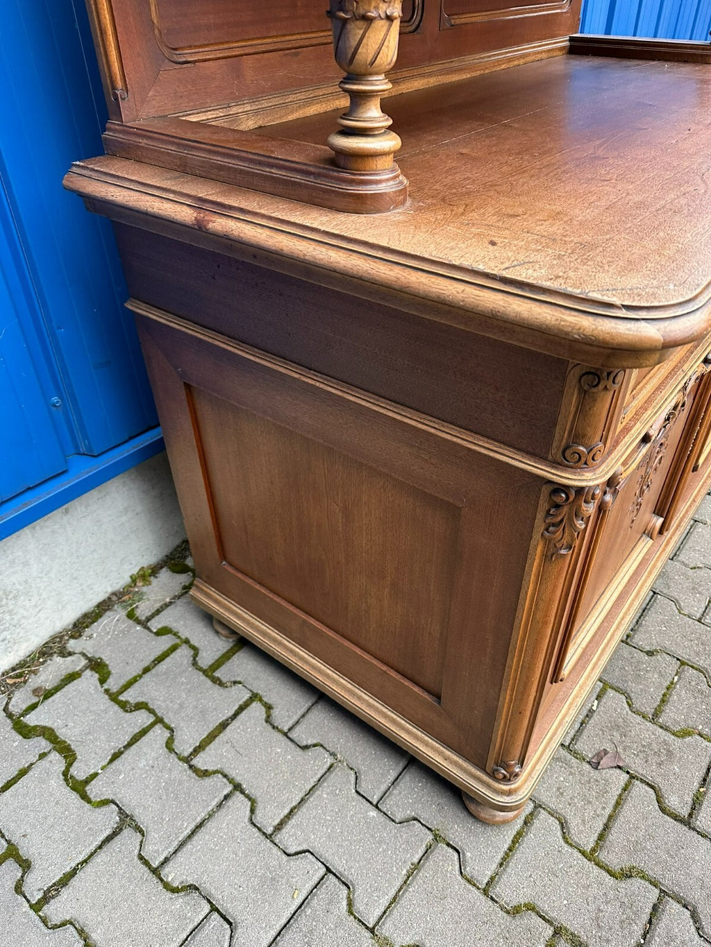 Neo Rokoko Buffet Schrank Kredenz Nussbaum um 1880 Dredner Barock Stil