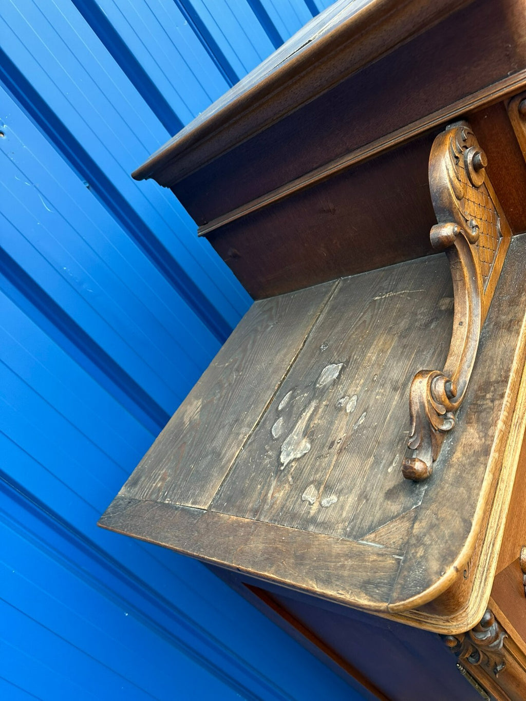 Neo Rokoko Buffet Schrank Kredenz Nussbaum um 1880 Dredner Barock Stil