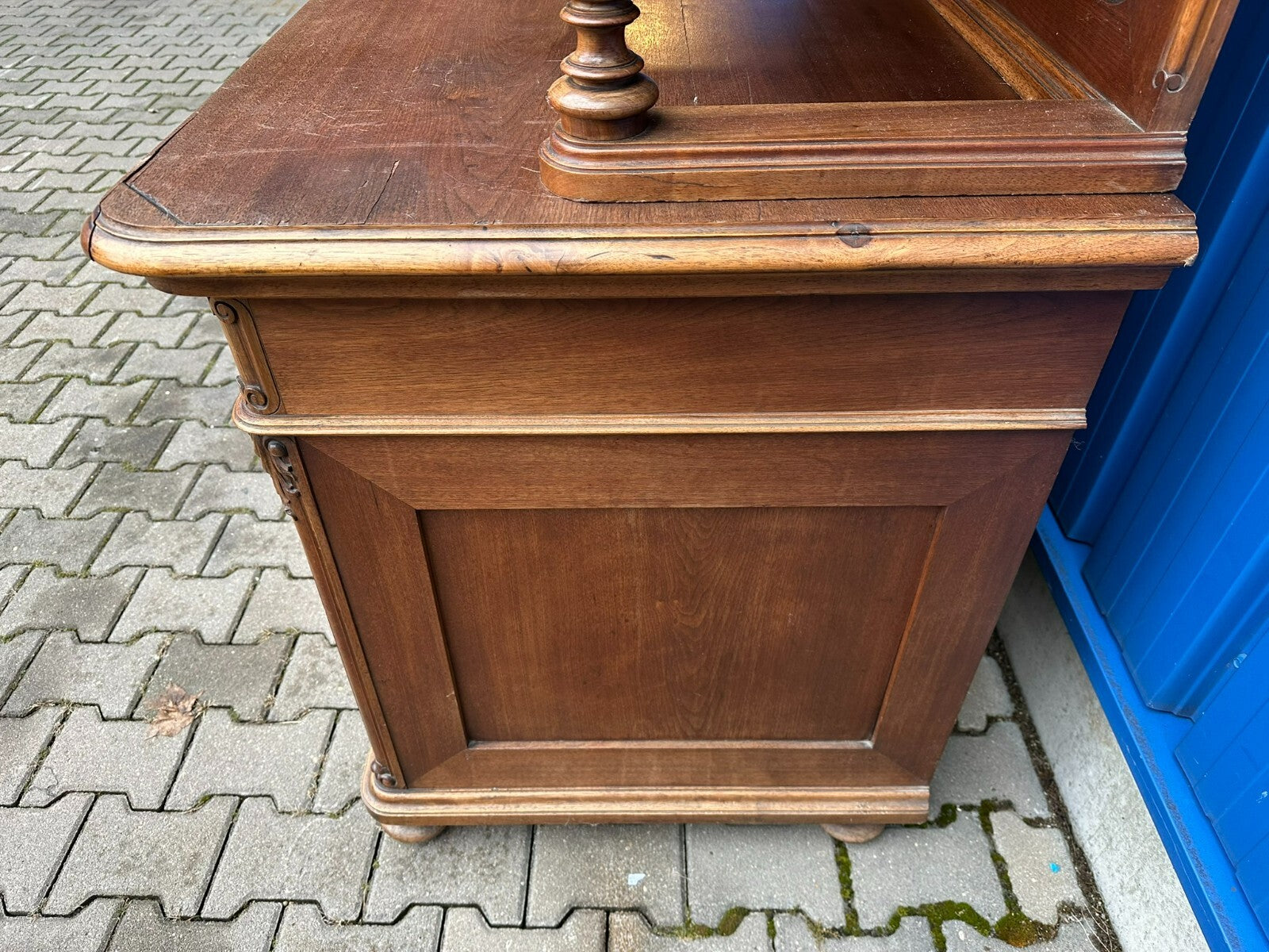 Neo Rokoko Buffet Schrank Kredenz Nussbaum um 1880 Dredner Barock Stil
