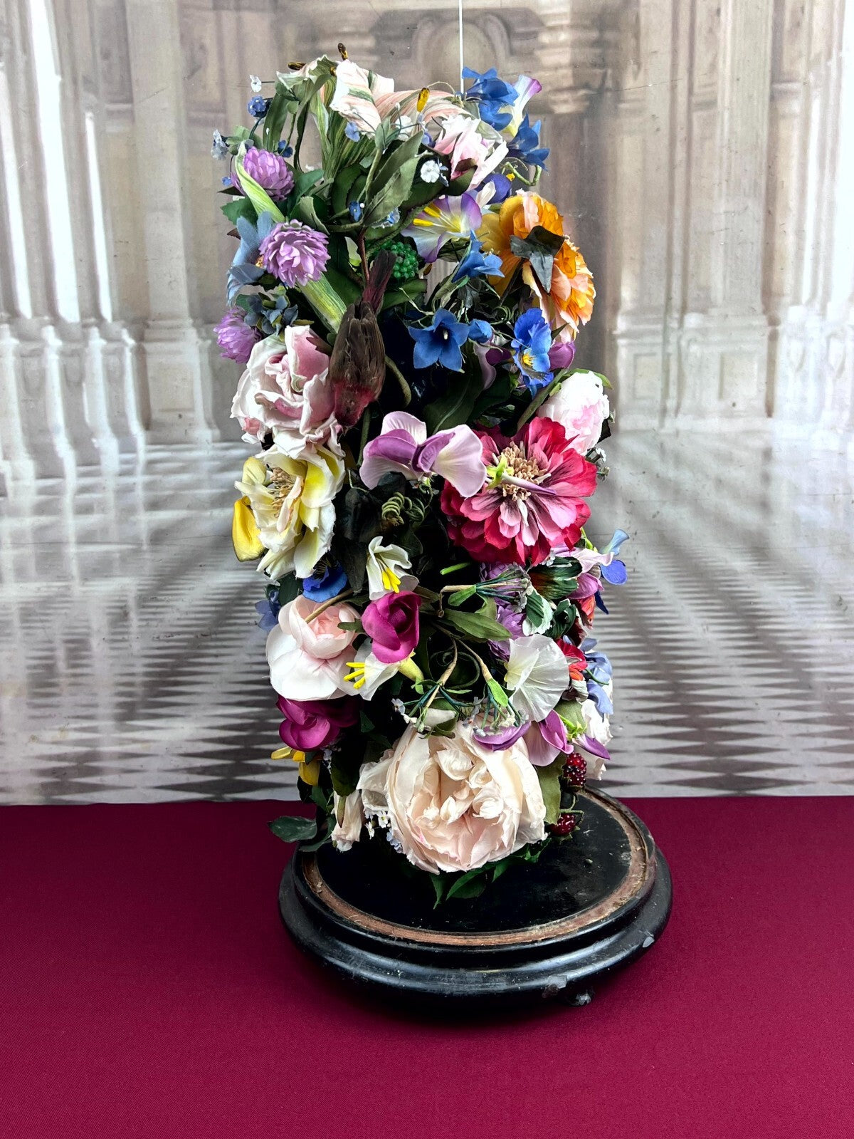 Globe De Mariee Hochzeit Andenken Frankreich Napoleon Iii Stil Blumen rund 59cm
